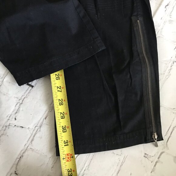 C’est Toi Black Low Rise Cargo Pants Ankle Zipper Junior’s Size 3 - Picture 10 of 12